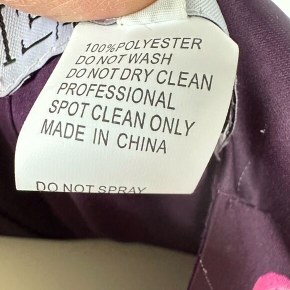 Leena for Mac Duggal NWT Plum Purple Floral Mini Dress (Size Medium) - Picture 6 of 7